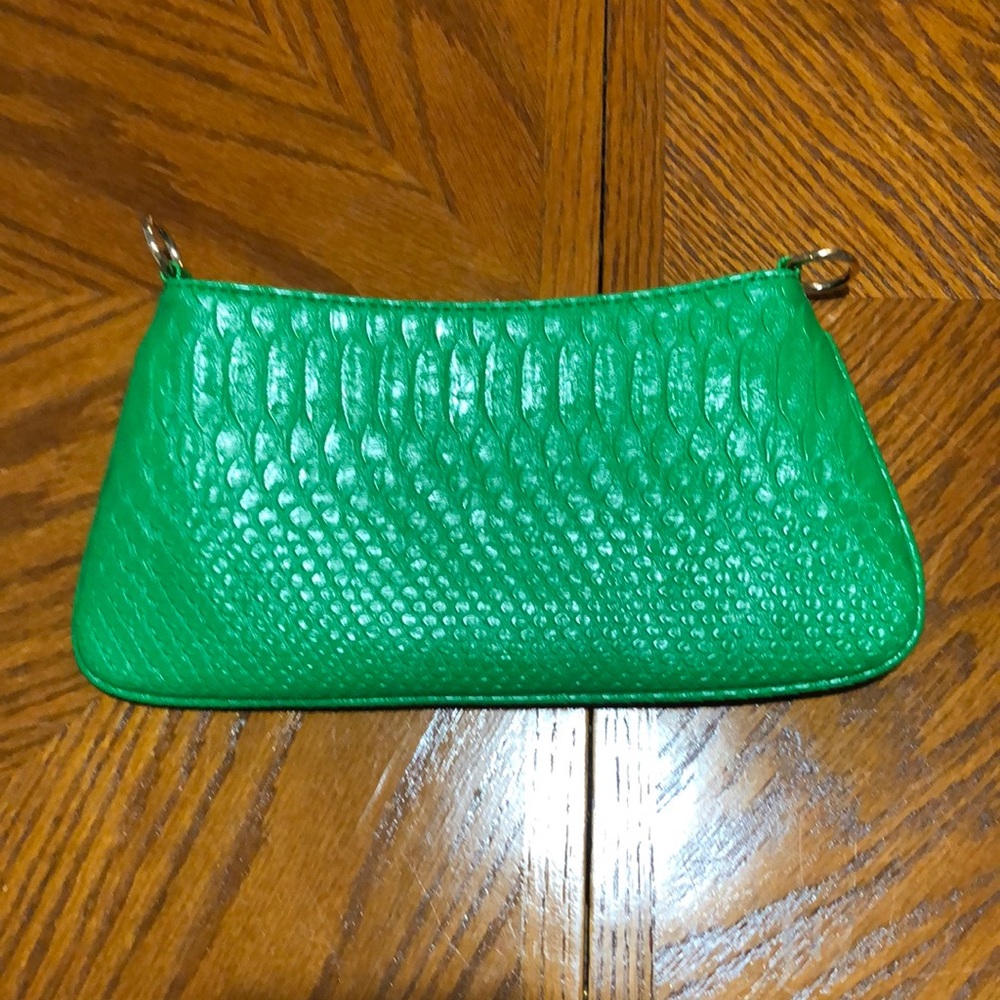 Green Textured Women's Bag